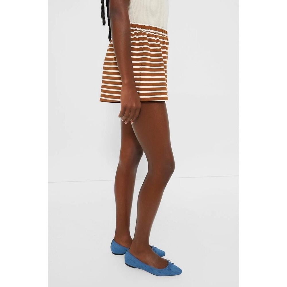 Tuckernuck Pomander Place Milo Shorts Mocha Stripe S - Picture 3 of 10
